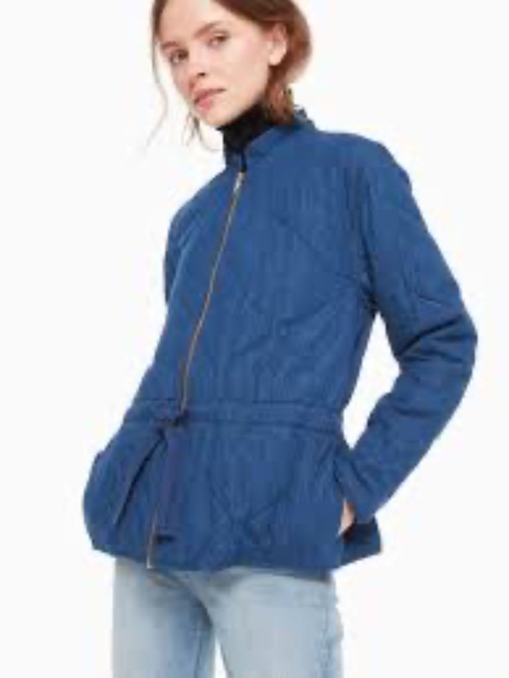 Kate Spade Quilted Peplum Jacket